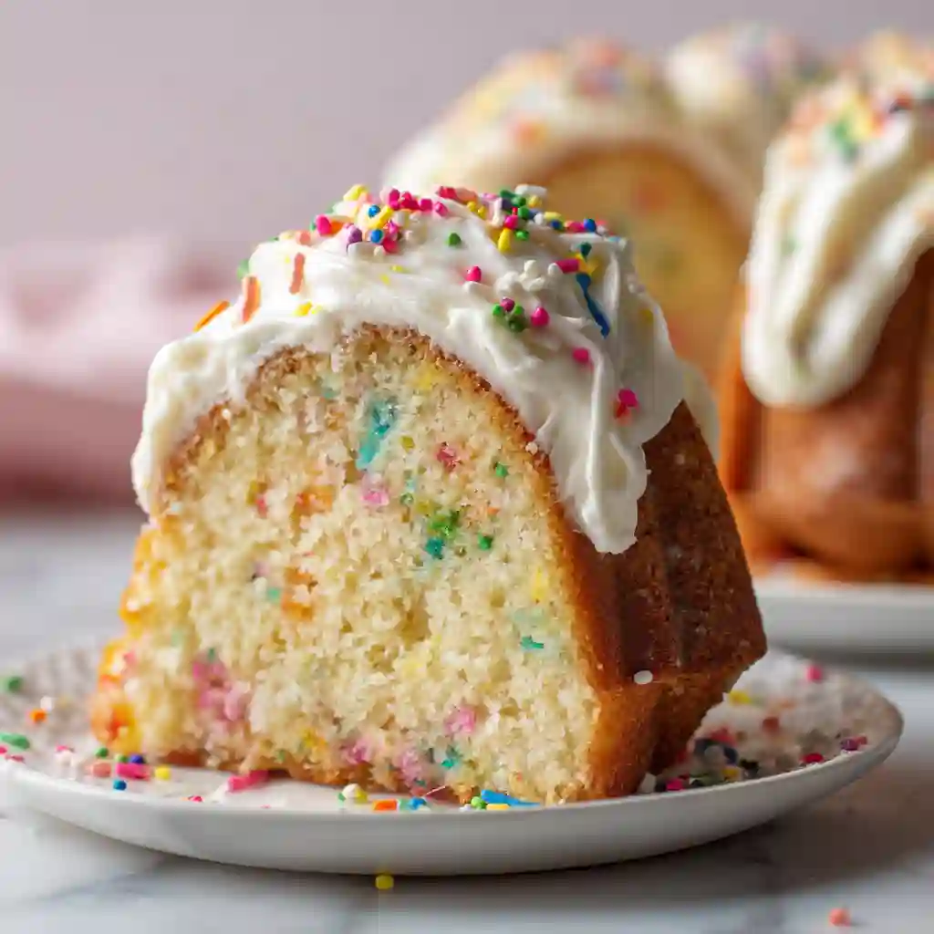 Nothing Bundt Cake Confetti Cake