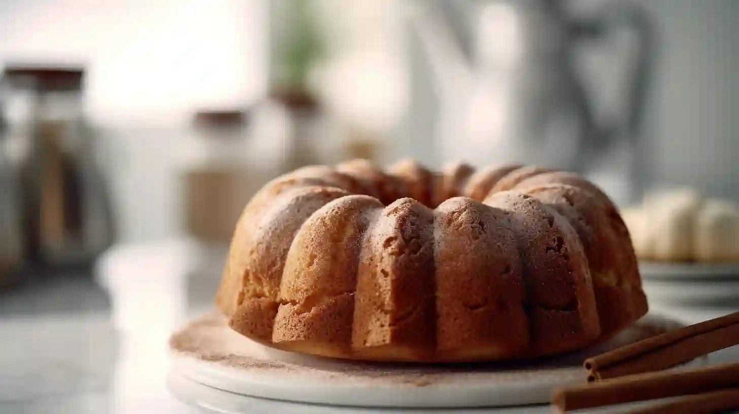 Snickerdoodle Nothing Bundt Cake Copycat (3) Homemade Snickerdoodle bundt cake with cinnamon sugar topping on a white background